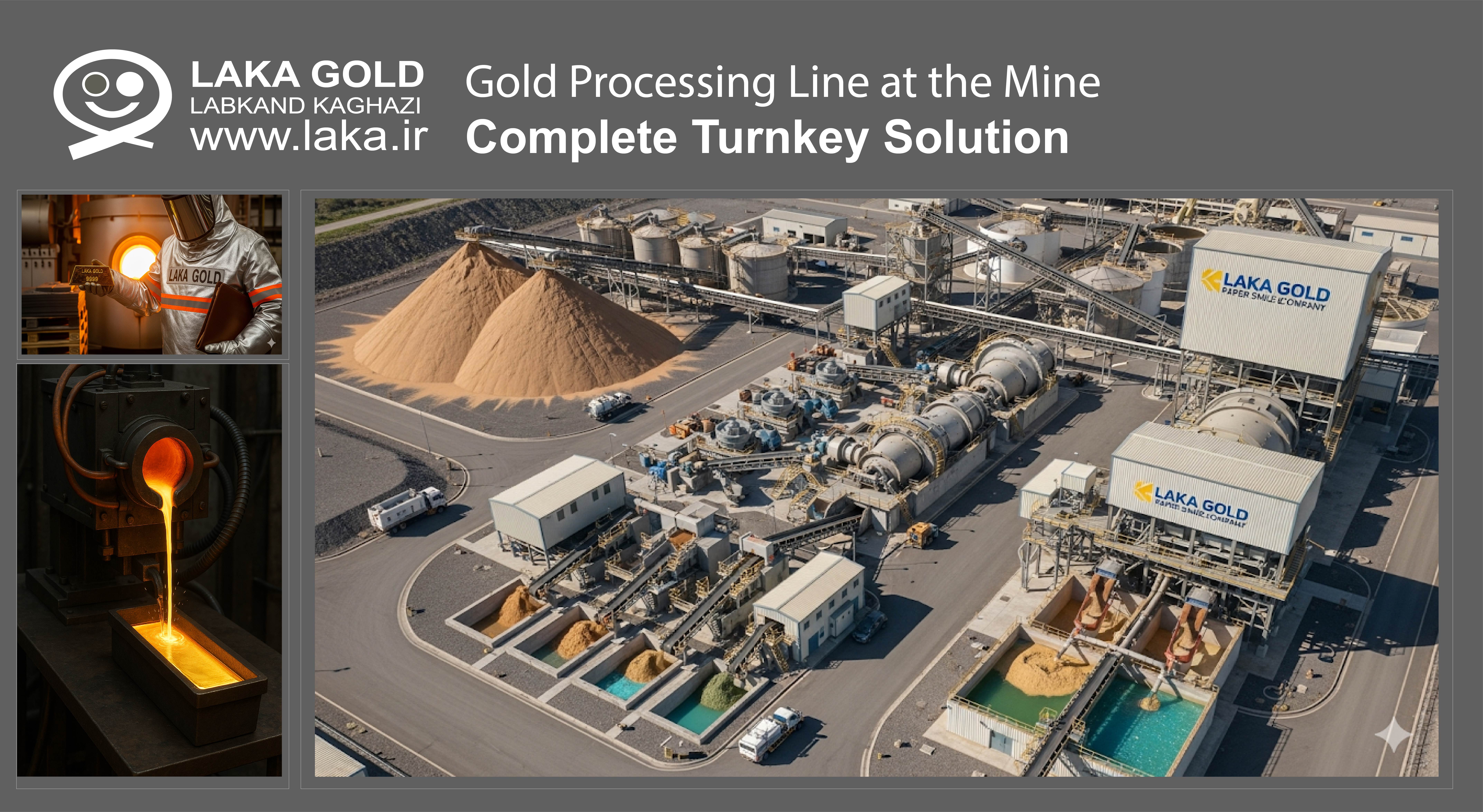 احداث خط فرآوری طلا | Gold Processing Plant Construction