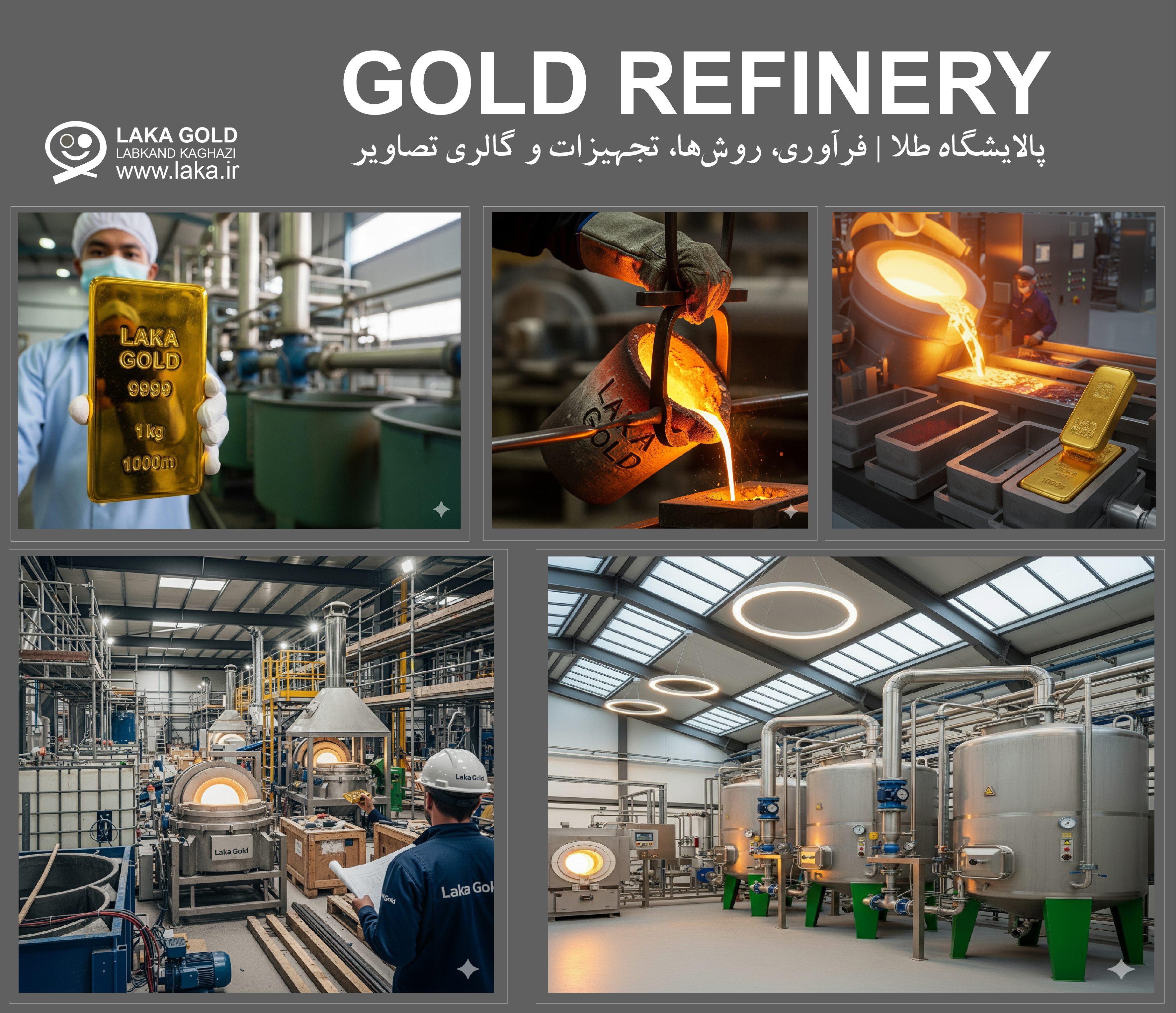 هزینه پالایش طلا در ایران، تجهیزات پالایشگاه طلا، روش Fire Refining و Electrolytic Refining  Gold Refinery | Processing, Methods, Equipment and Image Gallery (Gold Refinery)