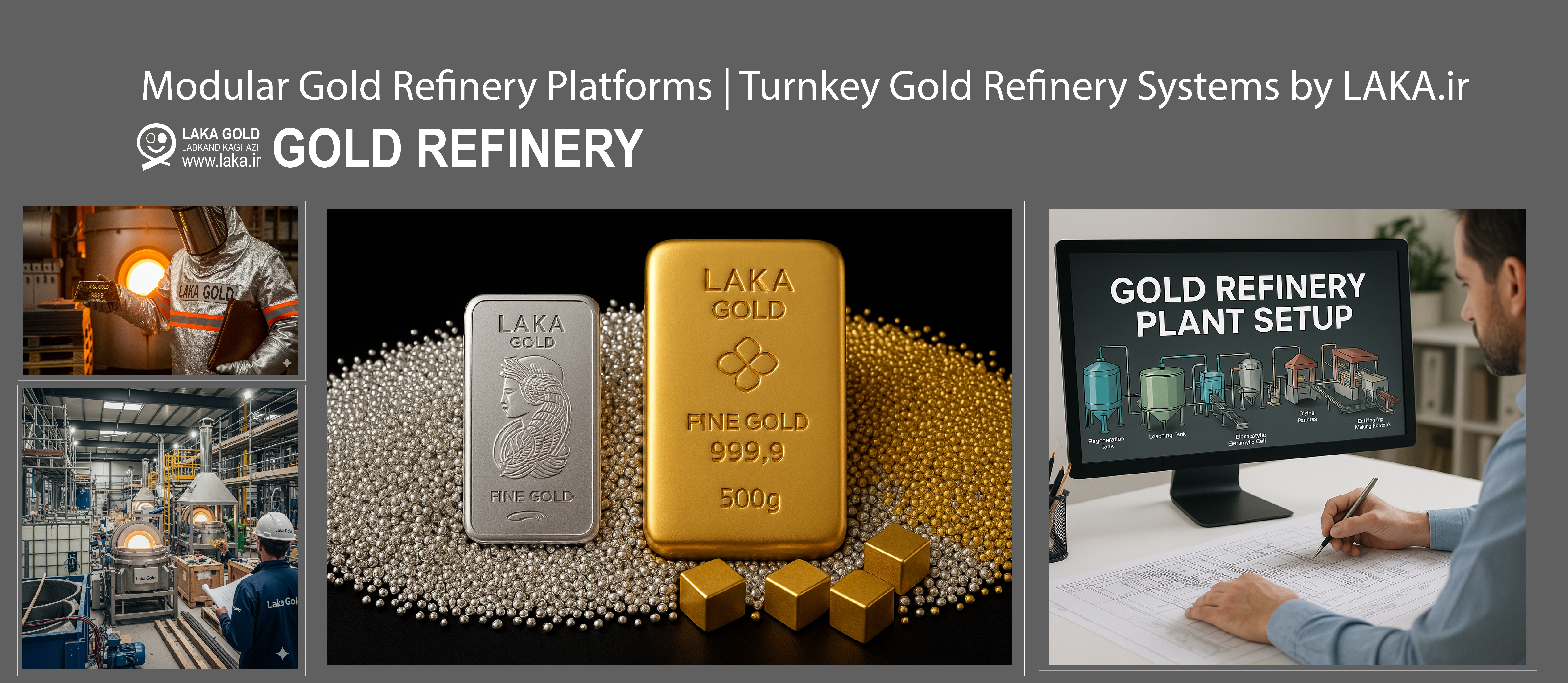  Modular Gold Refinery Platforms | Turnkey Gold Refinery Systems by LAKA.ir