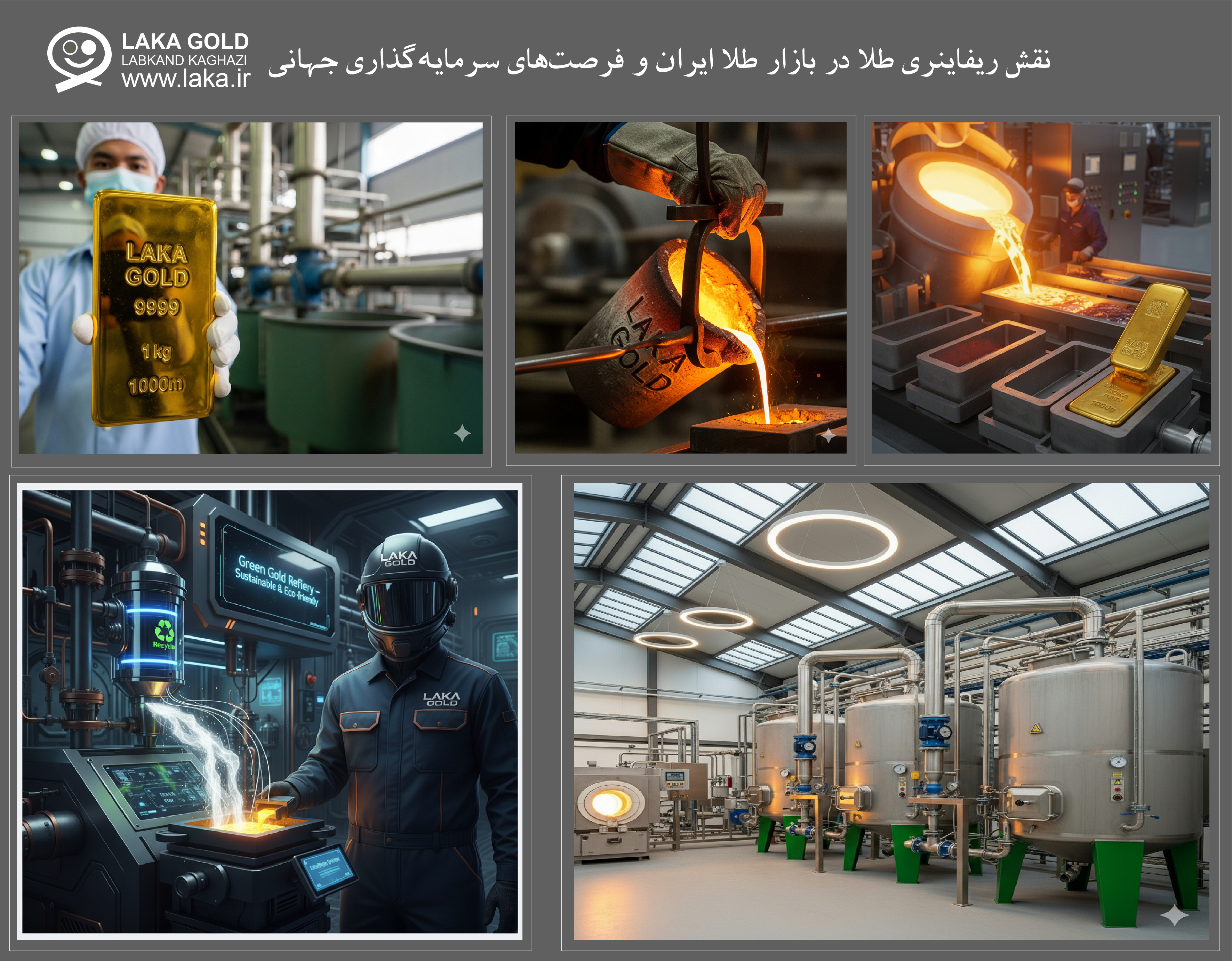 نقش ریفاینری طلا در بازار طلا ایران و فرصت‌های سرمایه‌گذاری جهانی